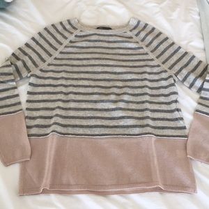 Vince Striped Cashmere Sweater